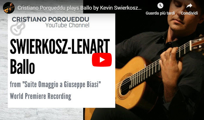 Kevin Swierkosz-Lenart, Ballo da Suite Omaggio a Giuseppe Biasi