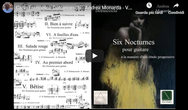 Six Nocturnes pour guitare, Carlo Francesco Defranceschi