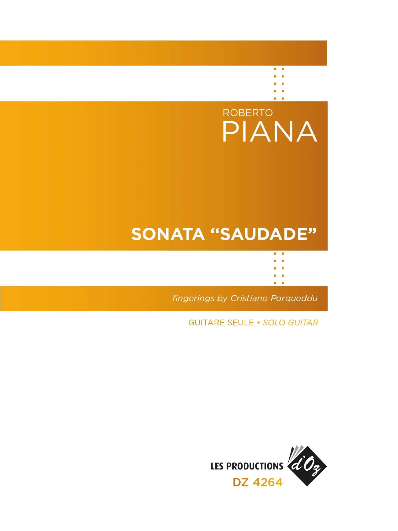 Sonata "Saudade" per chitarra, Roberto Piana