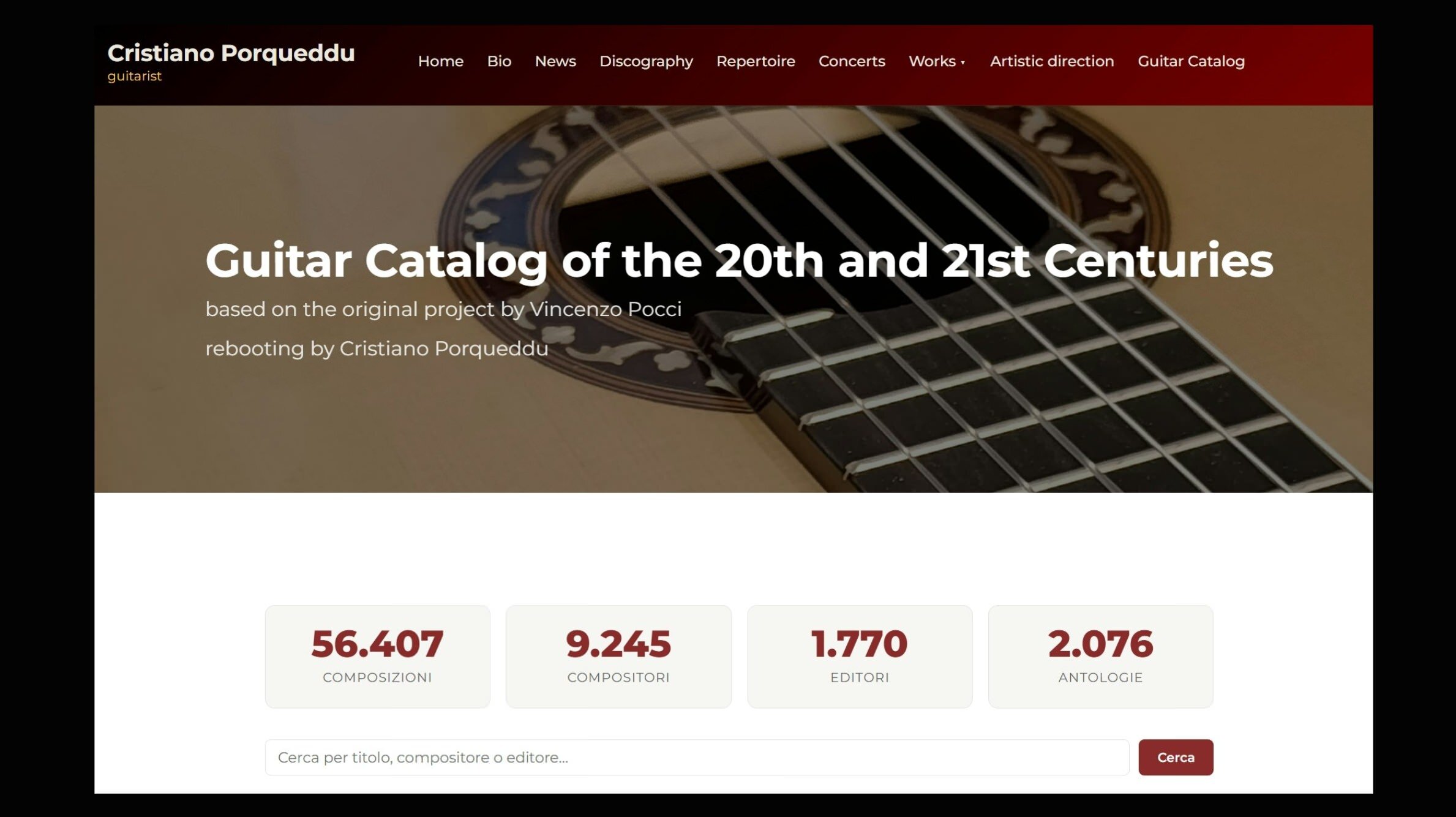 Guitar Catalog of the 20th and 21st Centuries